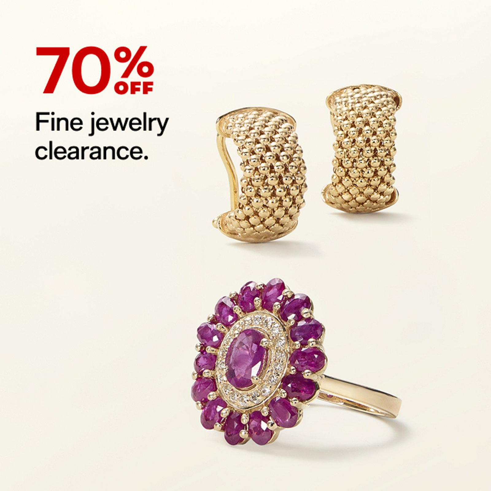 70% off fine jewelry clearance