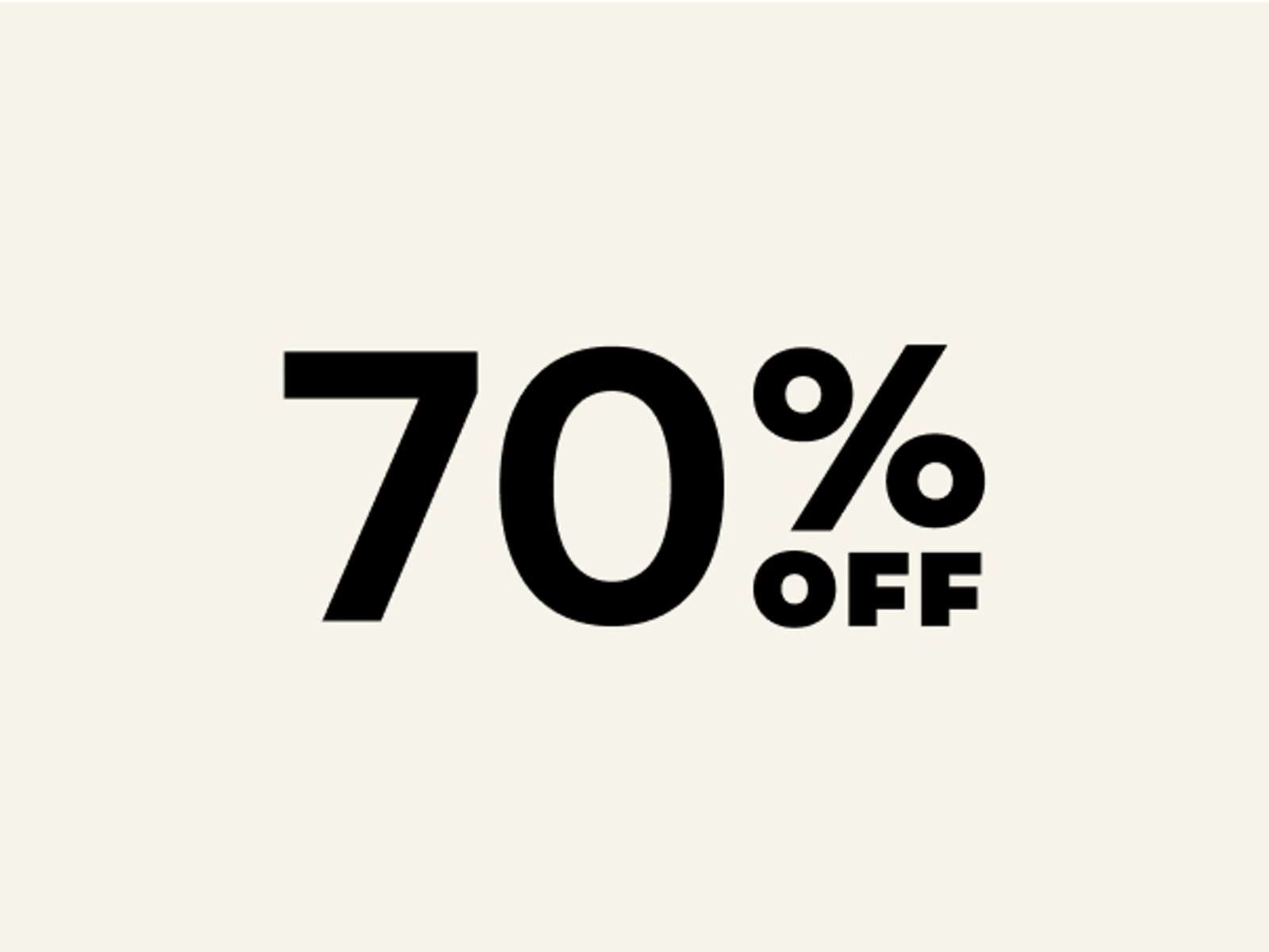 70% off