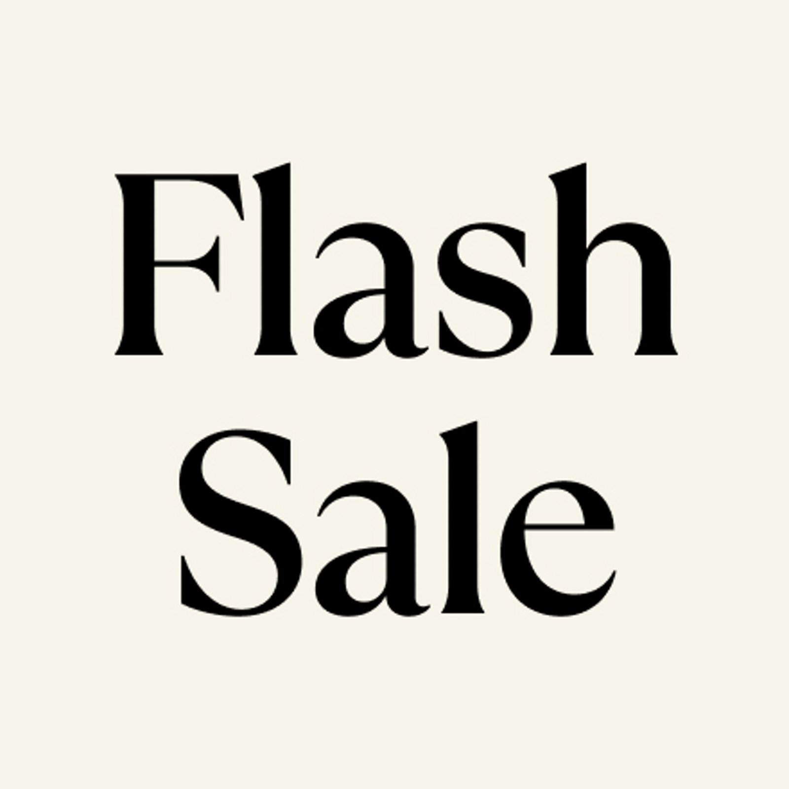 Flash sale