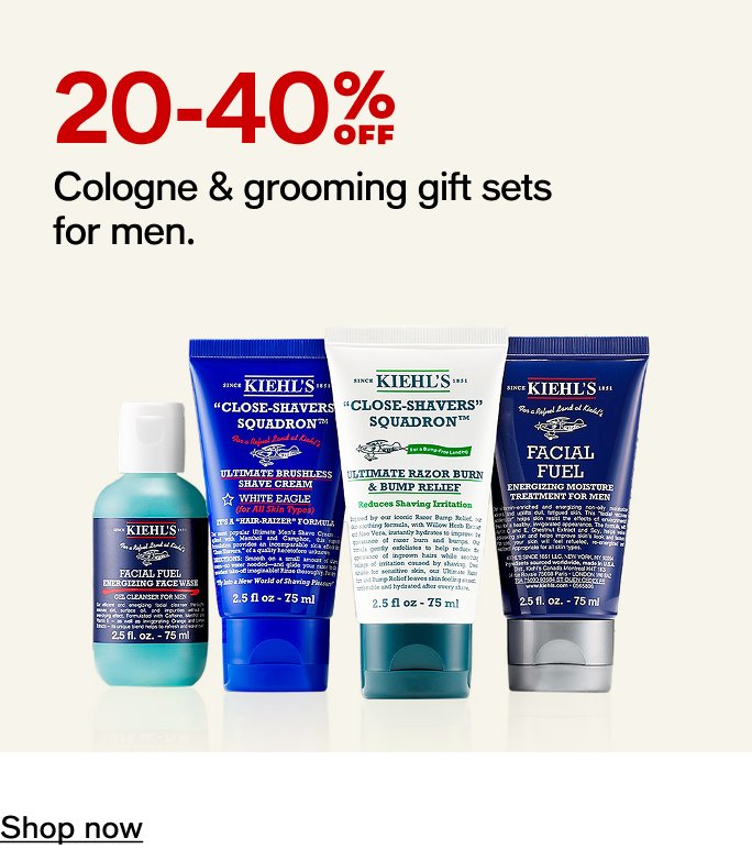 20-40% off Cologne & Grooming sets for men