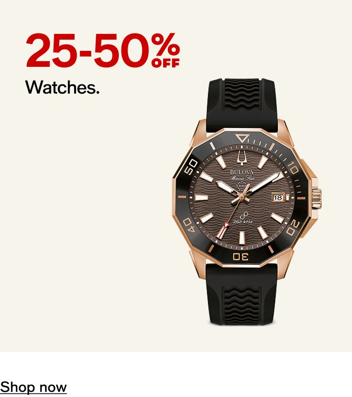 25-50% Off Watches