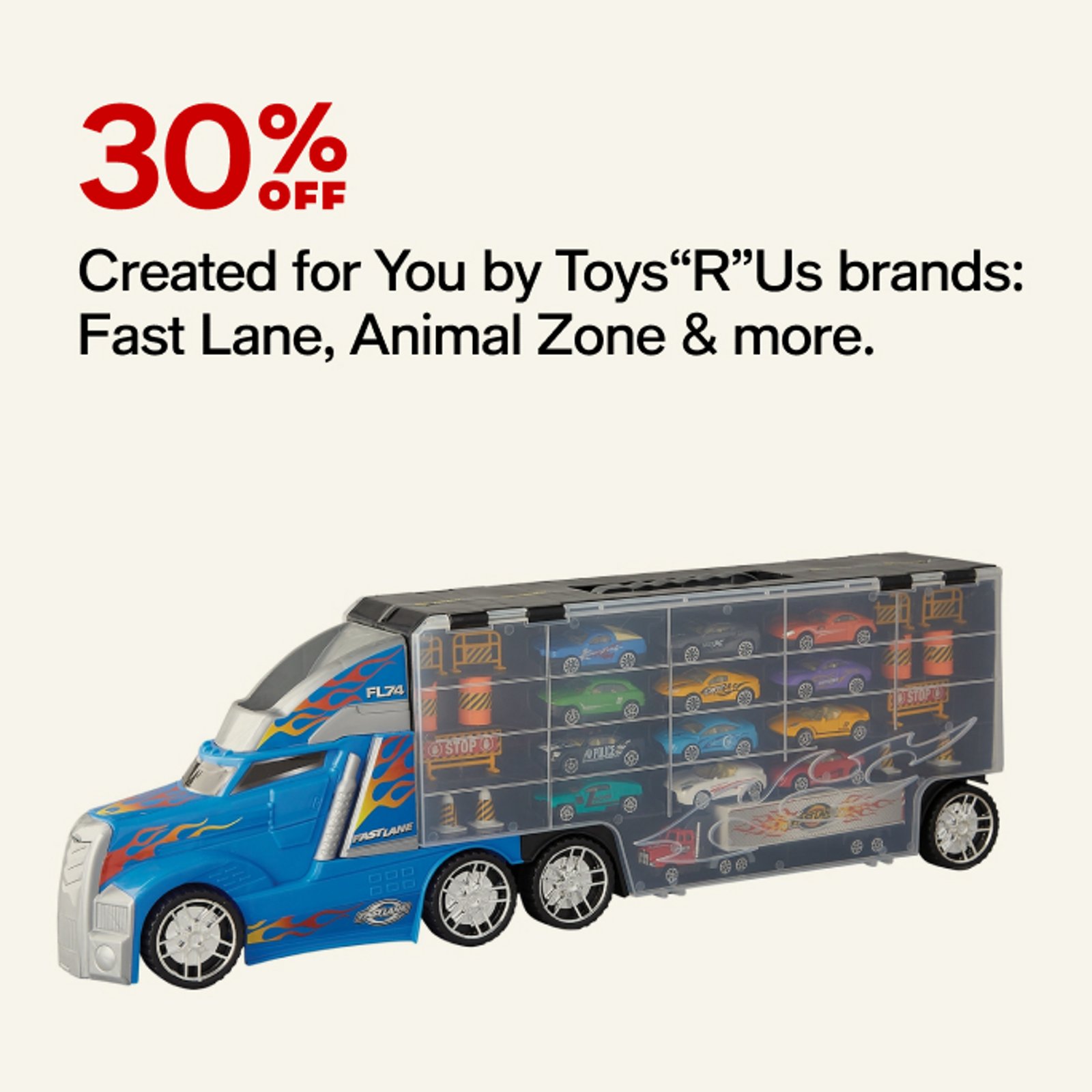 Created for you by Toys"R"Us barands