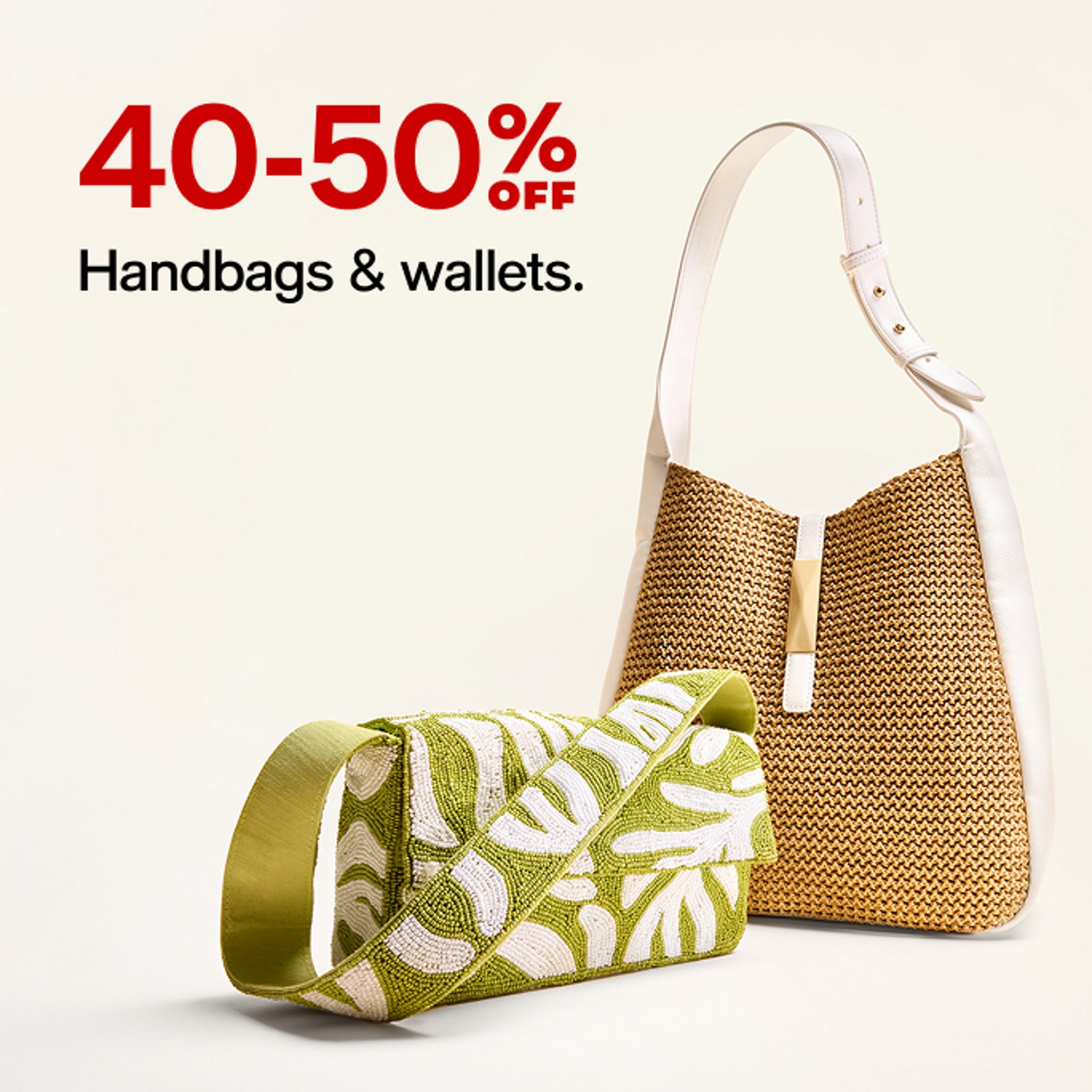 40-50% off Handbags & Wallets