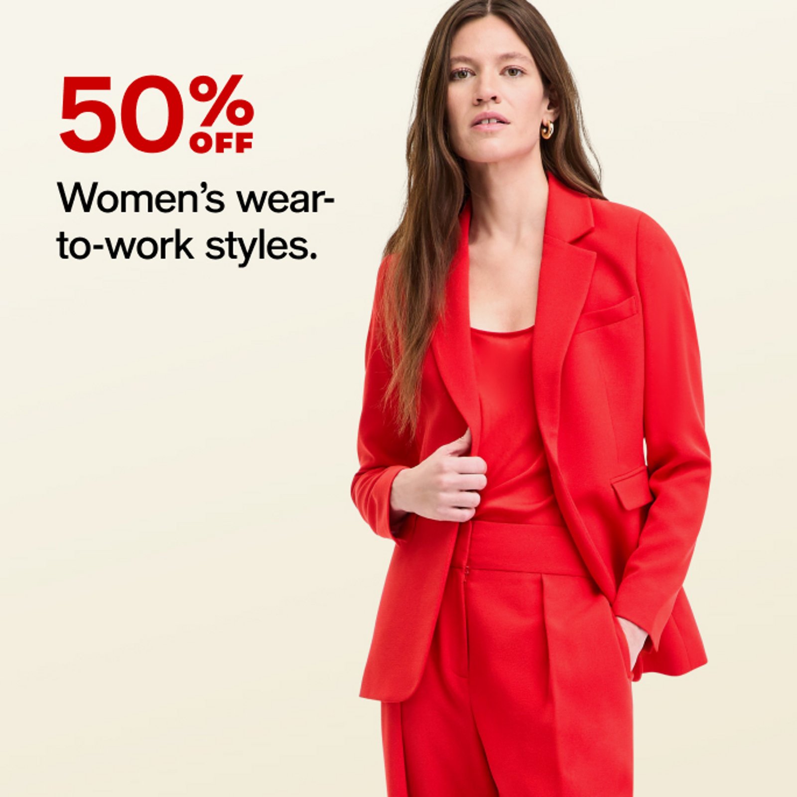 50% off Women's wear-to-work styles