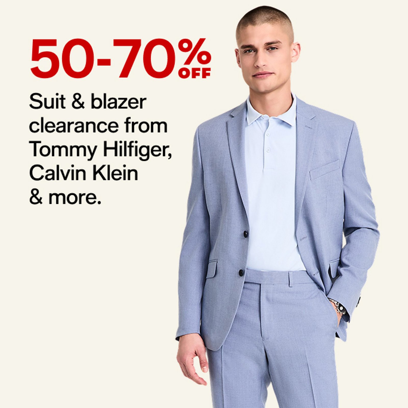 50-70% off Suit & blazer