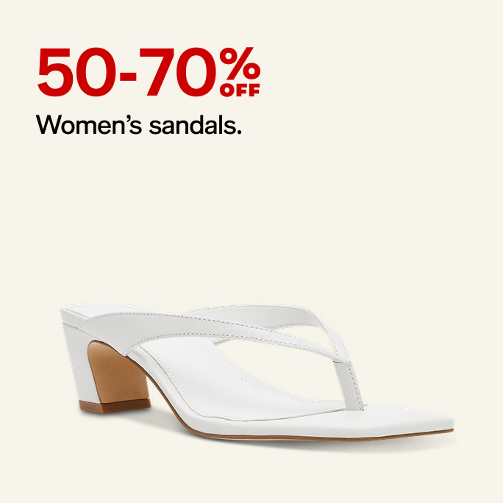 50-70% off women's shoes