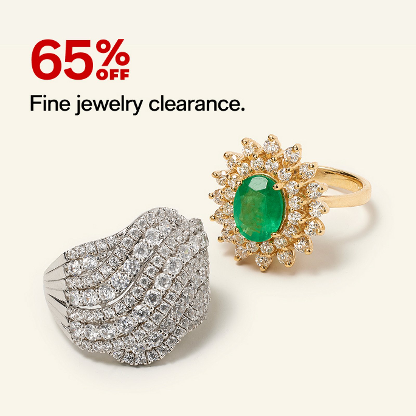 65% off Fine Jewelry Clearance