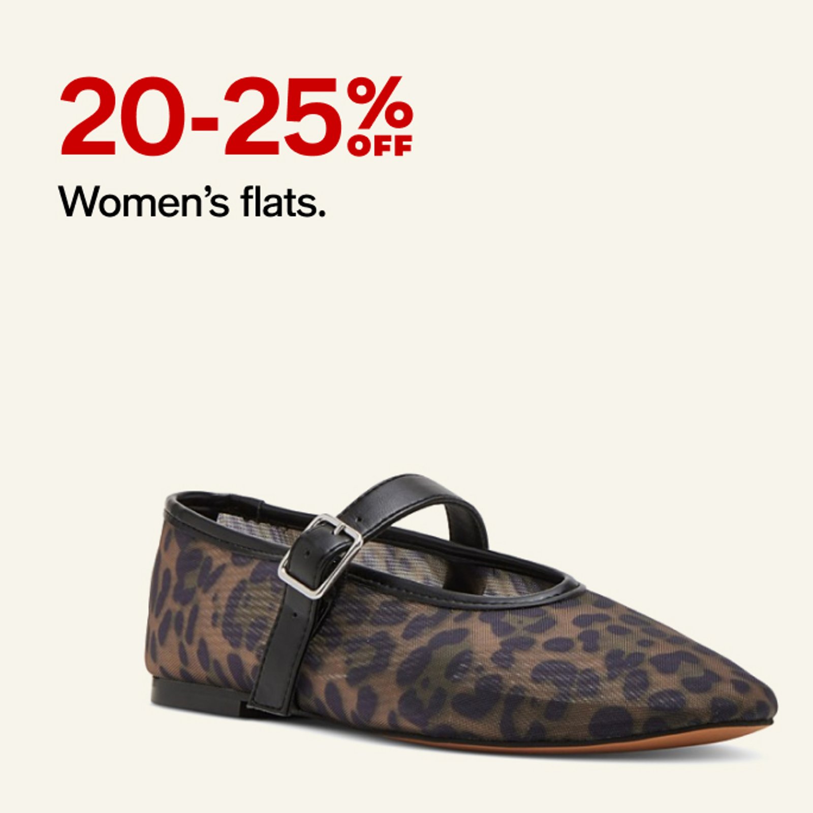 20-25% off Flats