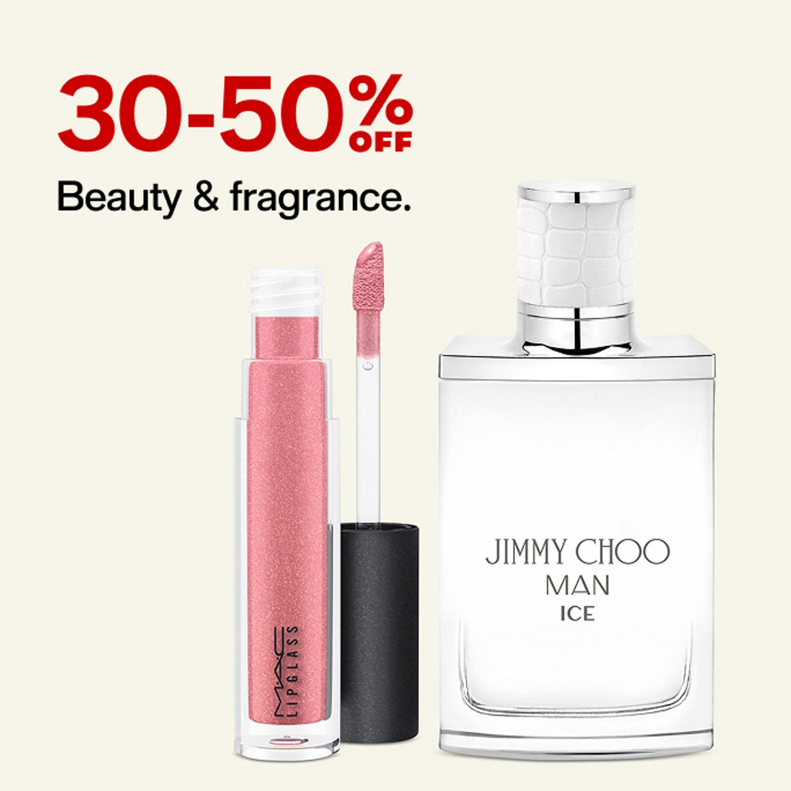 30-50% off beauty & fragrance