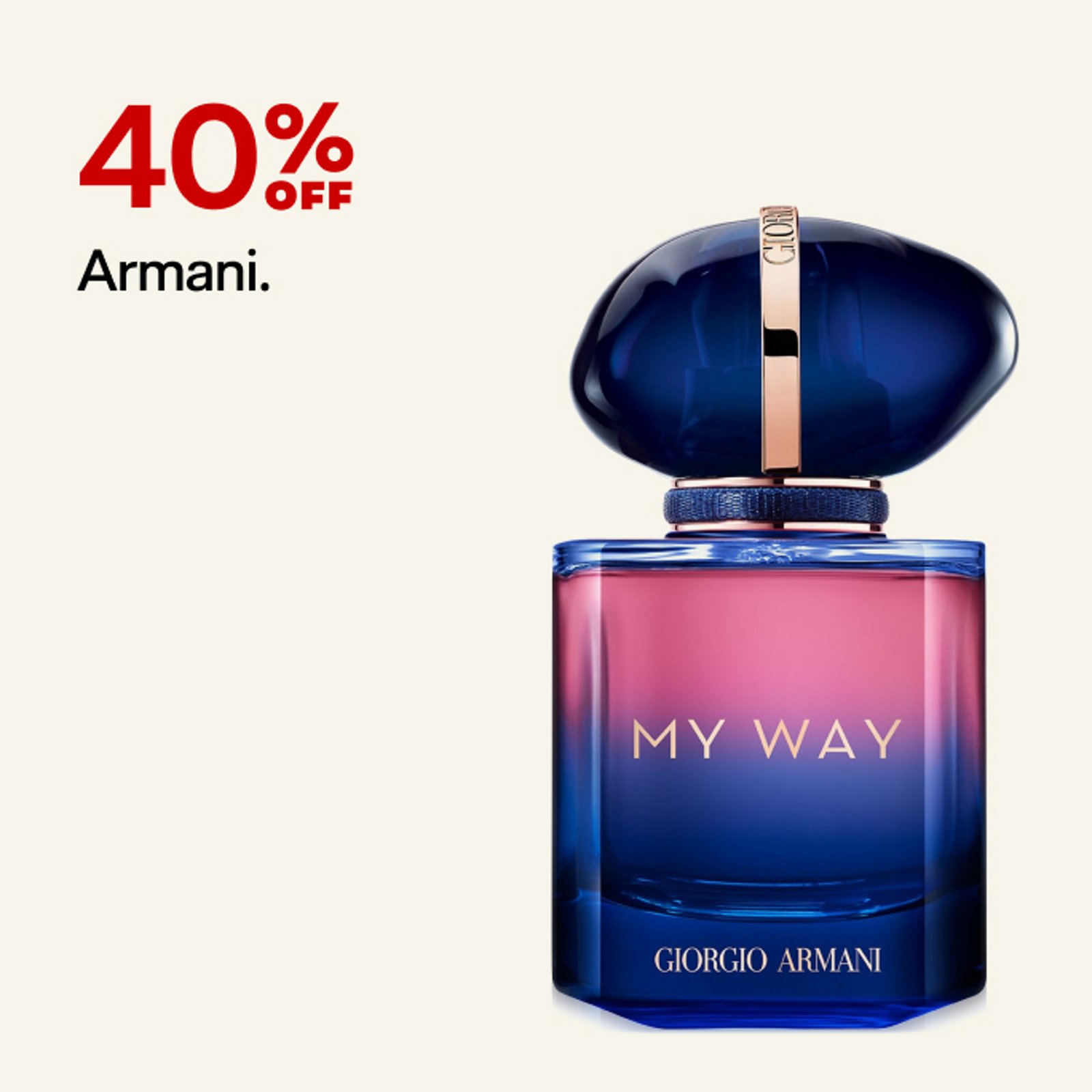 40% off Armani