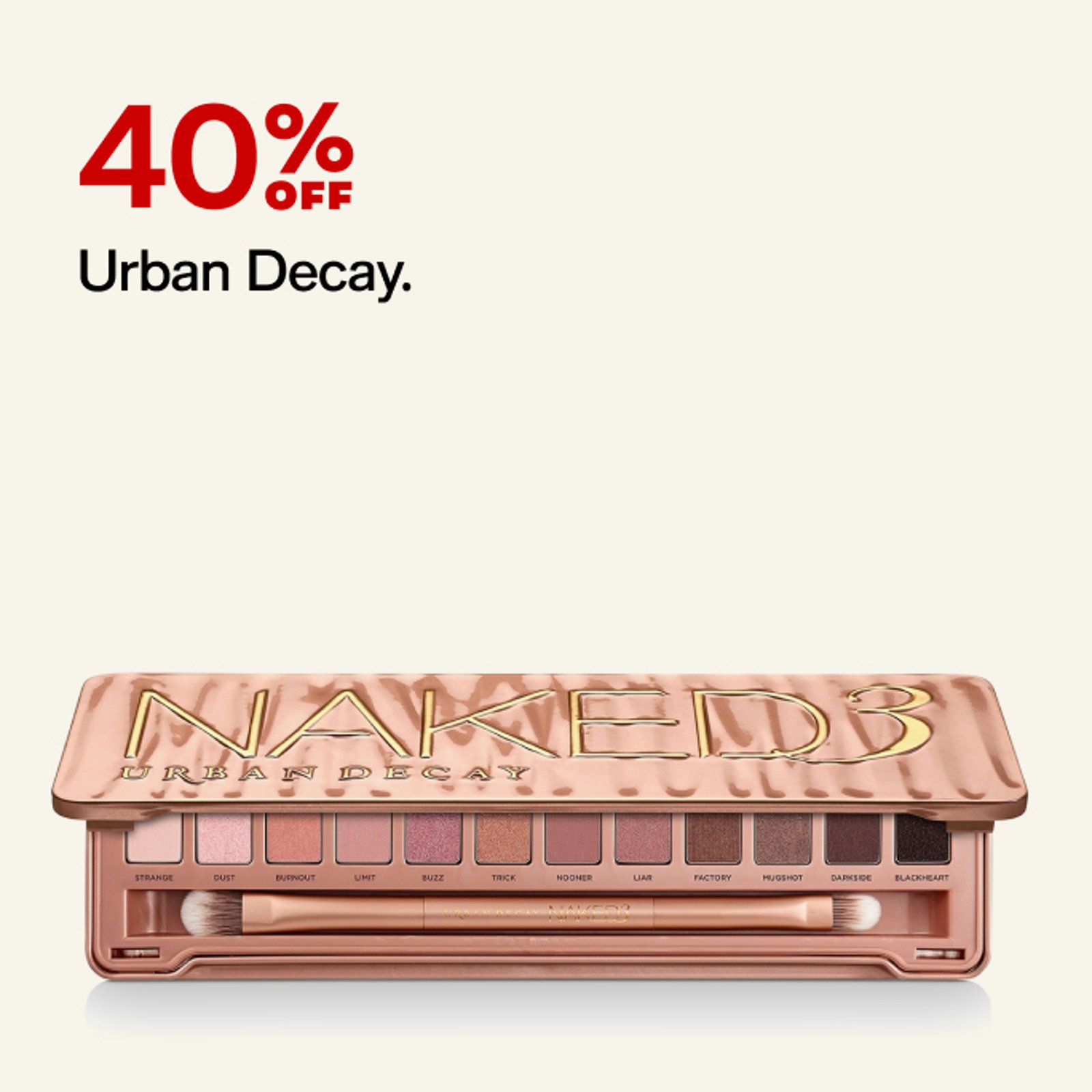 40% off Urban Decay