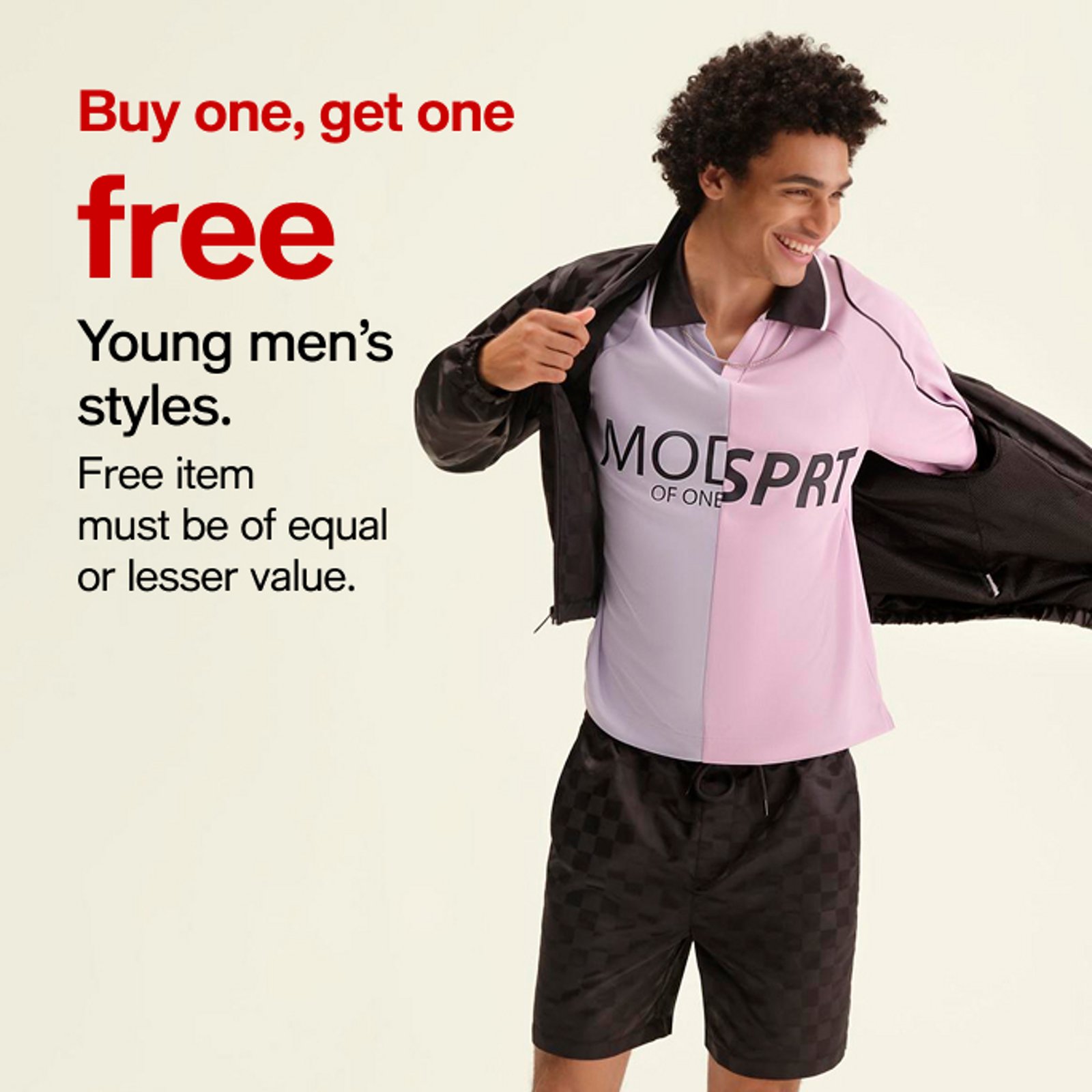 BOGO free young men's styles
