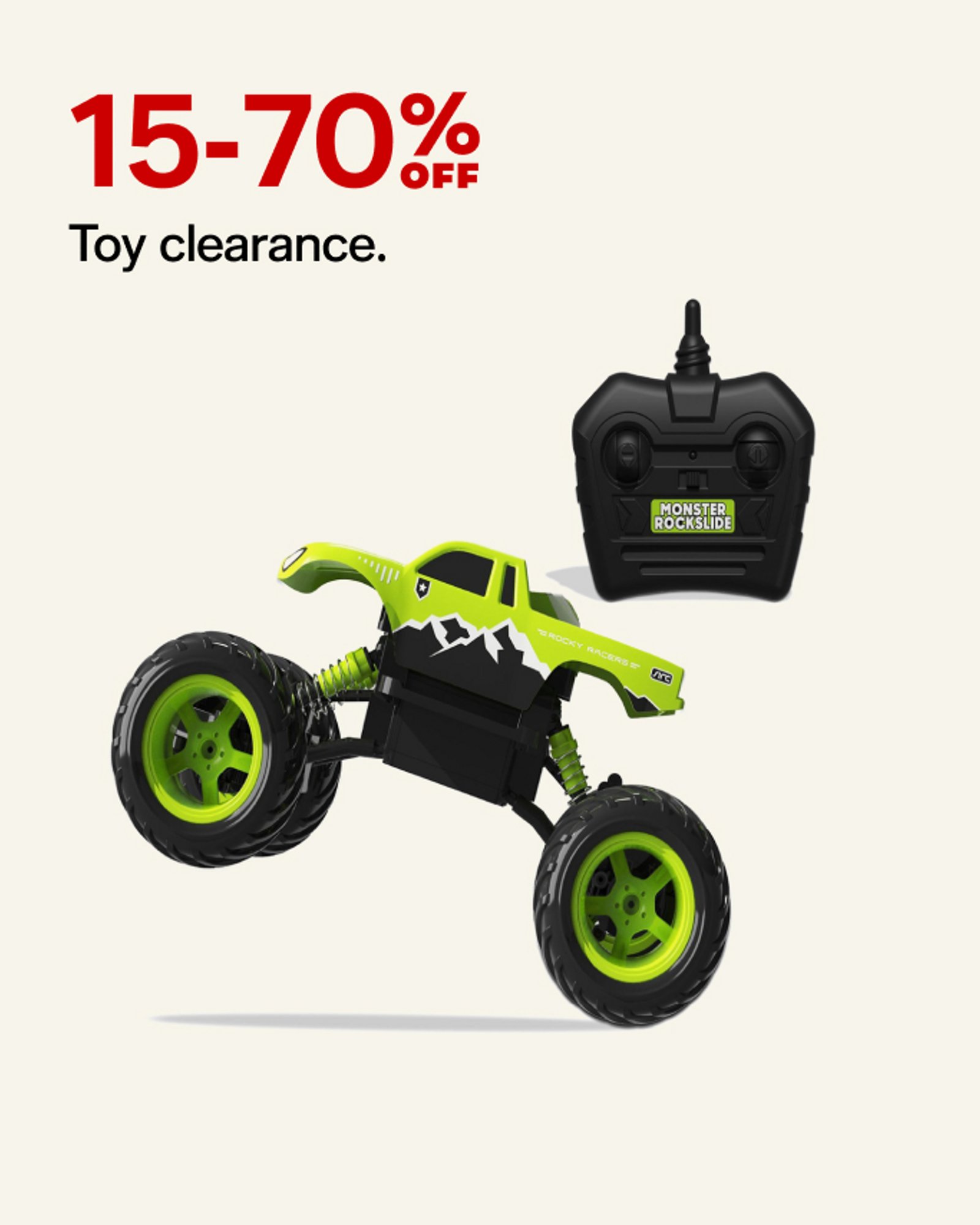 15-70% Toy clearance